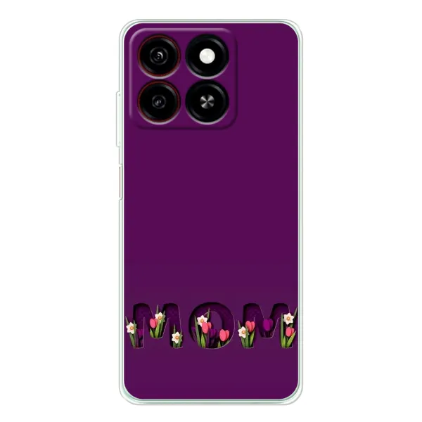 Чехол с рисунком «Мама с цветами» для ZTE Blade A35 Чехол с рисунком «Мама с цветами» для ZTE Blade A35