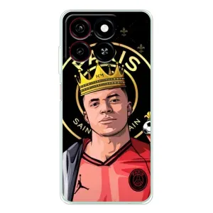 Чехол (TPU) с Футболистом на ZTE Blade A35 (Mbappe King)