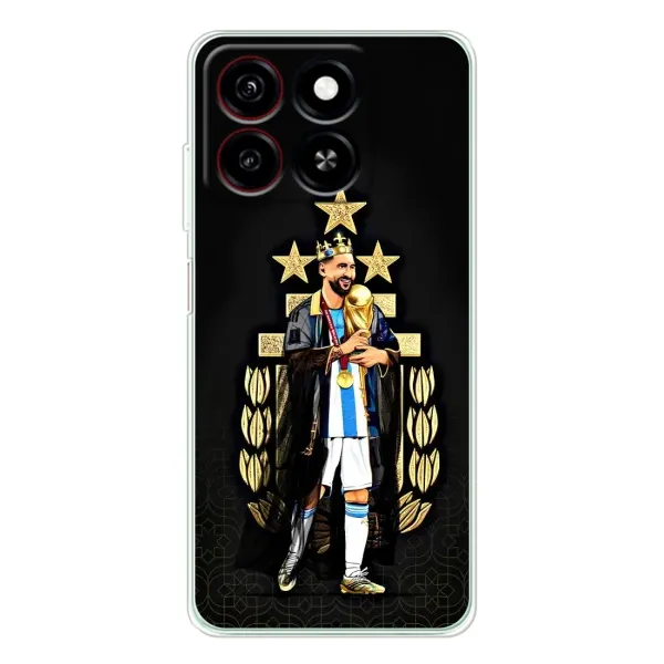 Чехол с рисунком «Месси король» для ZTE Blade A35 Чехол с рисунком «Месси король» для ZTE Blade A35