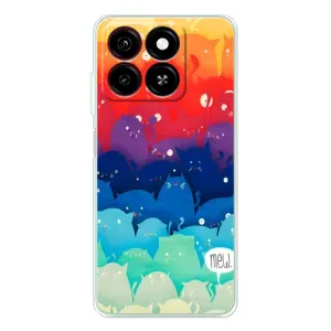 Силіконовий чохол з котиком для ZTE Blade A35 (Mew)