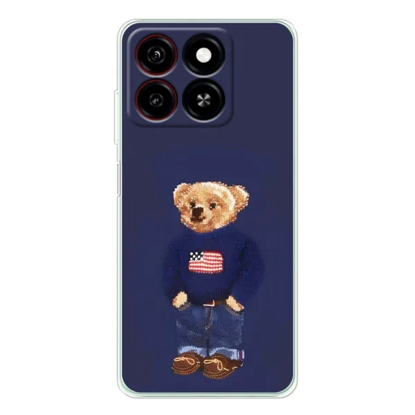 Чехол с рисунком «Мишка USA» для ZTE Blade A35