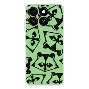 Силіконовий Чохол з Энотами  на ZTE Blade A35 (Мордочки Єнота)
