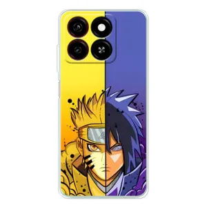 Купить Чехлы на телефон с принтом Anime для ZTE Blade A35 (Naruto Vs Sasuke)