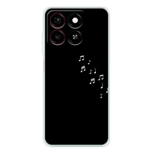 Чохол з картинками на чорному фоні для ZTE Blade A35 (Ноти)
