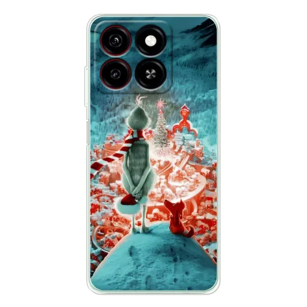 Чехол с рисунком «Новогодний Гринч» для ZTE Blade A35 Чехол с рисунком «Новогодний Гринч» для ZTE Blade A35