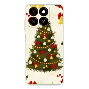 Чохол новорічна ялинка на ZTE Blade A35 (Новорічний принт)