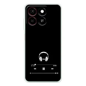 Чохол з картинками на чорному фоні для ZTE Blade A35 (Плеєр)