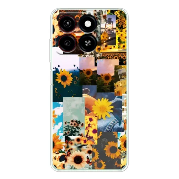 Чехол с рисунком «Подсолнуховый дизайн» для ZTE Blade A35 Чехол с рисунком «Подсолнуховый дизайн» для ZTE Blade A35