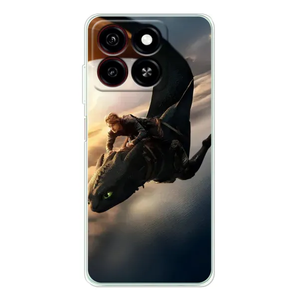 Чехол с рисунком «Полет Беззубика» для ZTE Blade A35 Чехол с рисунком «Полет Беззубика» для ZTE Blade A35