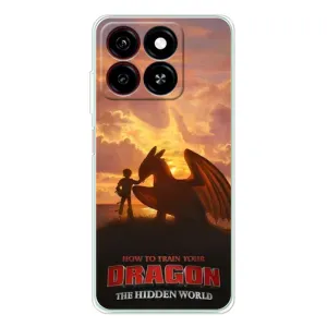 Чехол дракон Беззубик для ZTE Blade A35 (Постер Беззубика)