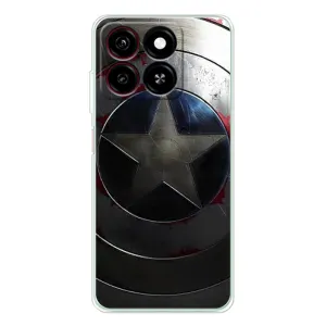 Чехол с Щитом Капитана Америки на ZTE Blade A35 (Ретро Щит Капитана)
