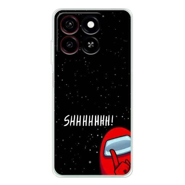 Чехол с рисунком «SHHHHH» для ZTE Blade A35 Чехол с рисунком «SHHHHH» для ZTE Blade A35