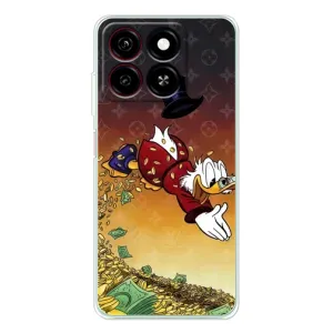 Силиконовый чехол для ZTE Blade A35 (Скрудж Луи Виттон)