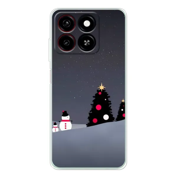 Чехол с рисунком «Снеговички» для ZTE Blade A35 Чехол с рисунком «Снеговички» для ZTE Blade A35