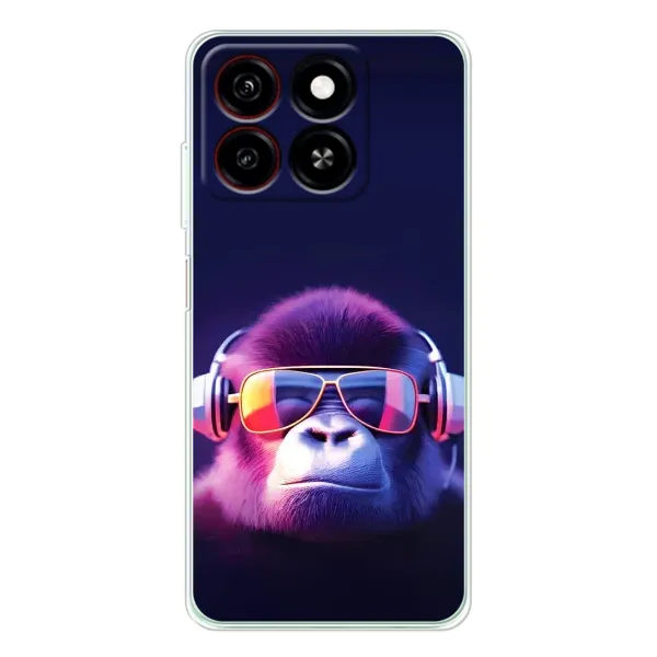 Чехол с рисунком «Стильная обезьяна» для ZTE Blade A35