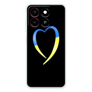 Силиконовый Чехол на ZTE Blade A35 (Я-Украина) (Украинское сердце)