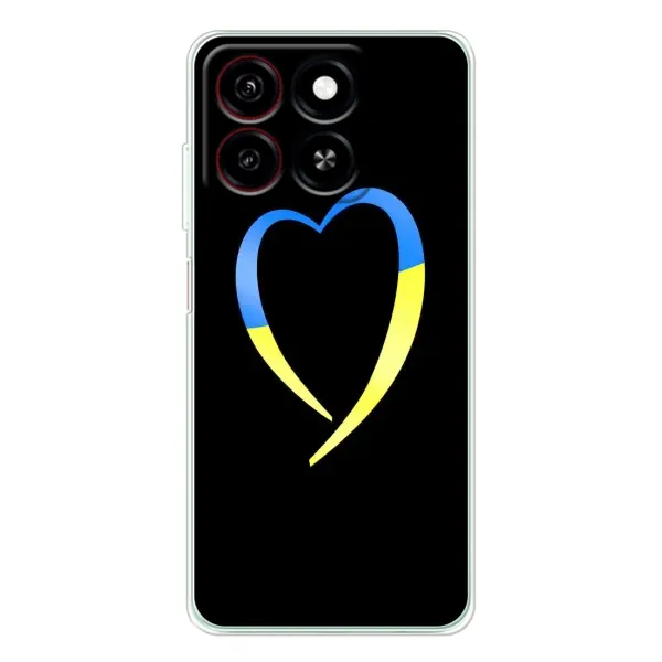 Чехол с рисунком «Украинское сердце» для ZTE Blade A35 Чехол с рисунком «Украинское сердце» для ZTE Blade A35