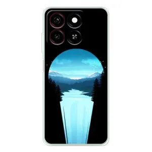 Летний Чехол на ZTE Blade A35 (Синий Водопад)