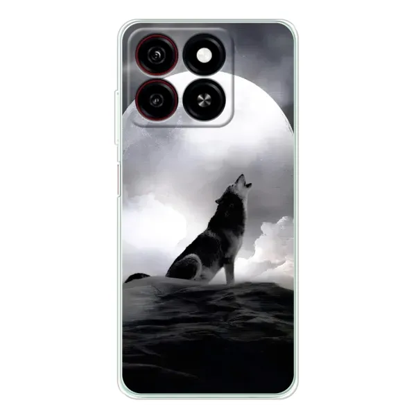 Чехол с рисунком «Волк и луна» для ZTE Blade A35 Чехол с рисунком «Волк и луна» для ZTE Blade A35