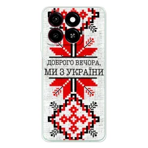 Силіконовый Чохол на ZTE Blade A35 (Вишиванка Доброго вечора)