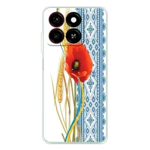 Силіконовый Чохол на ZTE Blade A35 з картинкой Вишиванки (Вишиванка з квіткою)