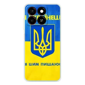 Силиконовый Чехол на ZTE Blade A35 (Я-Украина) (Я Украинец)