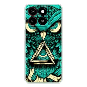 Чохли з принтом СОВИ для ZTE Blade A35 (Зелена сова)