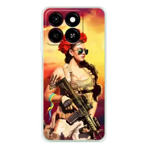 ЗСУ Чехлы (TPU) для ZTE Blade A35 (Женщина солдат)