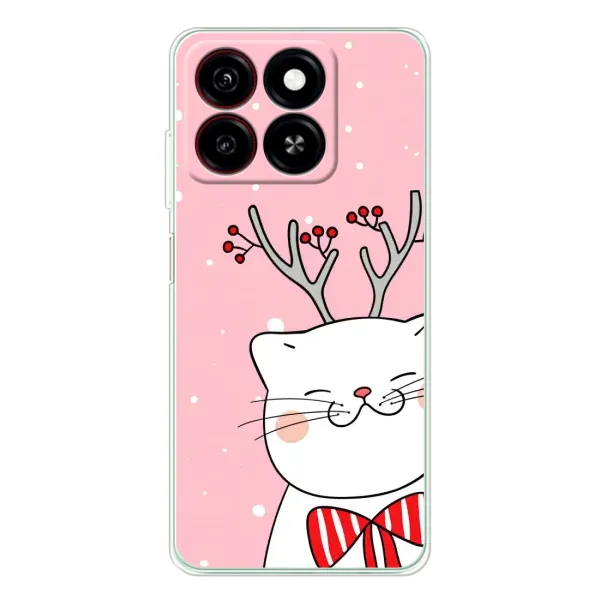 Чехол с рисунком «Зимний кот» для ZTE Blade A35 Чехол с рисунком «Зимний кот» для ZTE Blade A35