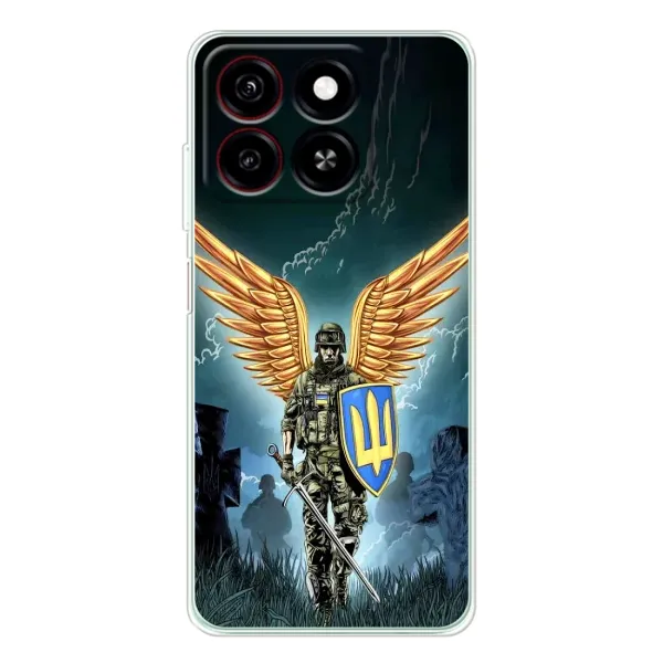 Чехол с рисунком «ЗСУ з крильями» для ZTE Blade A35