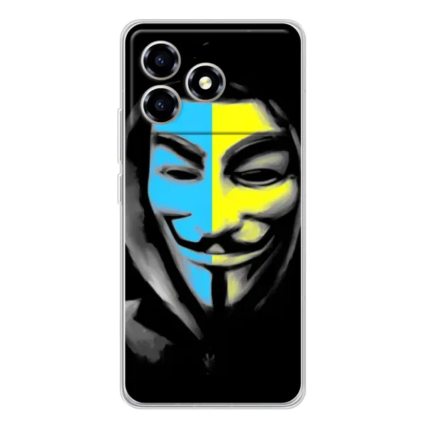 Чехол с рисунком «Анонимус патриот» для ZTE Blade A36 Чехол с рисунком «Анонимус патриот» для ZTE Blade A36