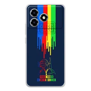 Чехол (TPU) с картинкой "Лого Пабг" на ZTE Blade A36 (Арт Пабг)
