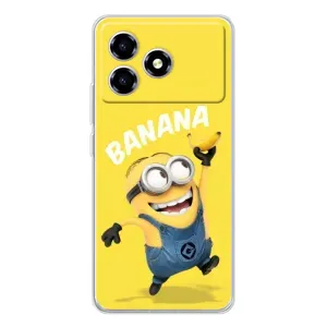 Мультяшный принт на Чехол для ZTE Blade A36 (Banana)