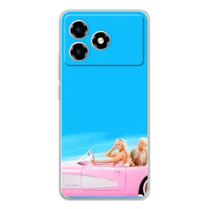 Силиконовый Чехол Барби Фильм на ZTE Blade A36 (Барби и Кен)
