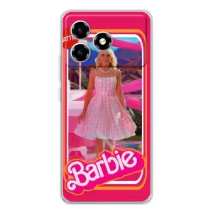 Силиконовый Чехол Барби Фильм на ZTE Blade A36 (Барби Марго)