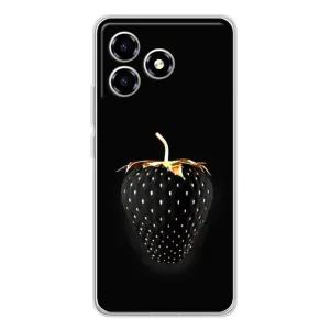Чохол з зображенням смачної їжі для ZTE Blade A36 (Чорна полуниця)