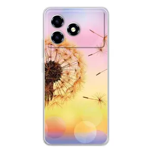 Силіконовий Чохол з кульбабками на ZTE Blade A36 (Квітка-кульбаба)