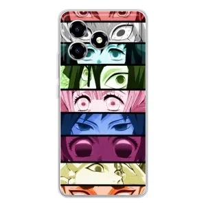Силиконовые чехлы с глазами Anime для ZTE Blade A36 (Глаза Хашира)
