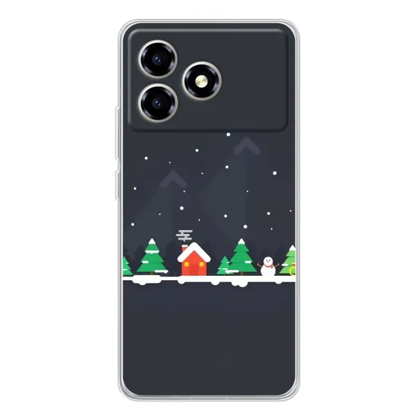 Чехол с рисунком «Город зимний» для ZTE Blade A36 Чехол с рисунком «Город зимний» для ZTE Blade A36