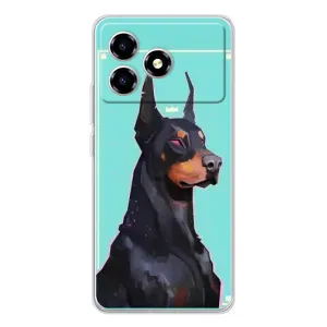 Чехол ДОБЕРМАН для ZTE Blade A36 (Король доберман)