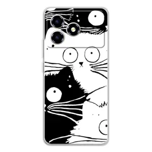Бампер с изображением Котиков для ZTE Blade A36 (КОТИКИ)