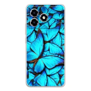 Силиконовый бампер с картинкой животных для ZTE Blade A36 (Крылья бабочек)