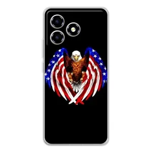 Чохол Прапор USA для ZTE Blade A36 (Крила США)