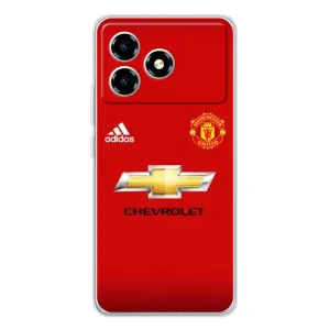 Силиконовые Чехлы принт Футбол на ZTE Blade A36 (Man United)