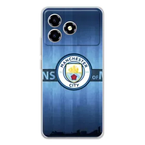 Силиконовые Чехлы принт Футбол на ZTE Blade A36 (ManCity)