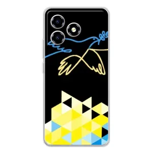 Чохол на ZTE Blade A36 (Український дизайн) (Мир для Укрїни)