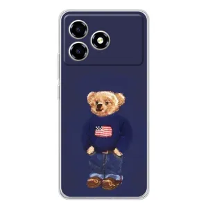 Чехлы Мишка Тедди для ZTE Blade A36 (Мишка USA)