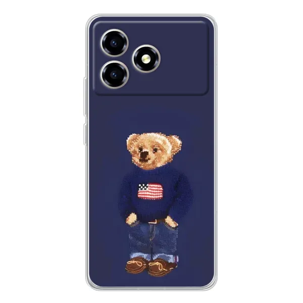 Чехол с рисунком «Мишка USA» для ZTE Blade A36