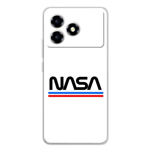 Чехол с рисунком «NASA на белом фоне» для ZTE Blade A36 Чехол с рисунком «NASA на белом фоне» для ZTE Blade A36