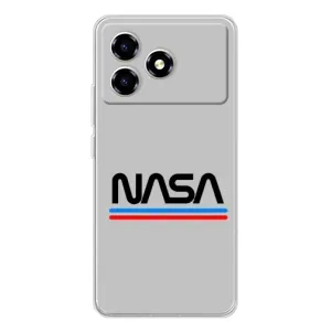 Силиконовый бампер с принтом "Наса" на ZTE Blade A36 (Наса)